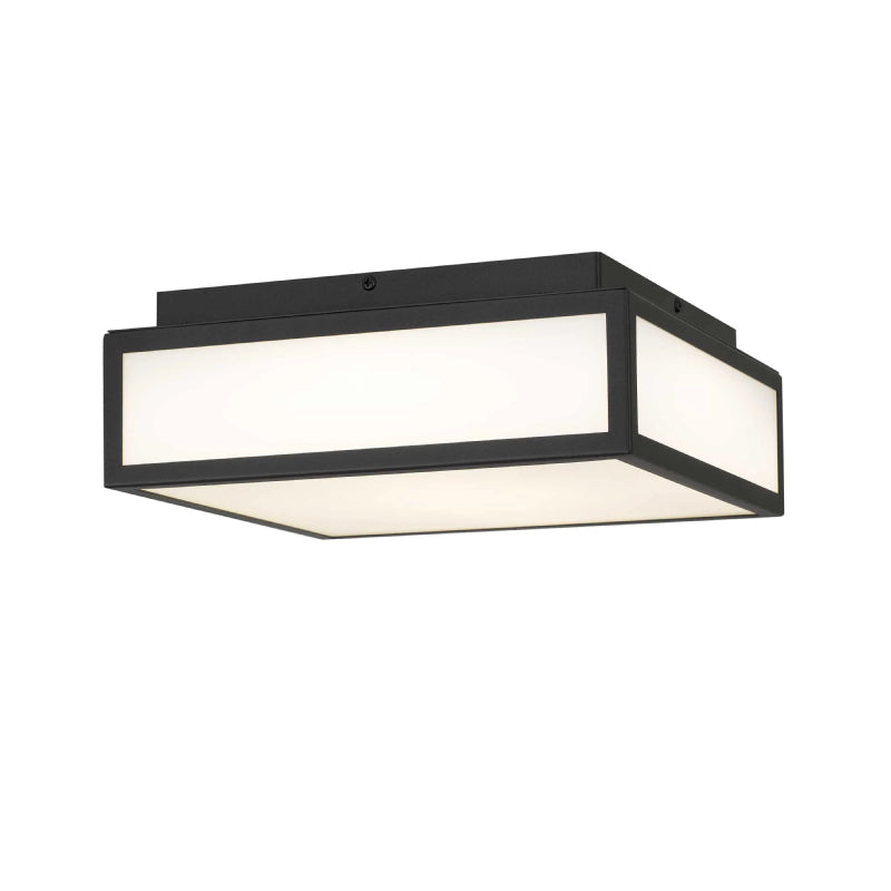Alteck Lighting AFM0024-3CCT-W Panel Square 1-lt 10" LED Outdoor Flush Mount, 3CCT Selectable