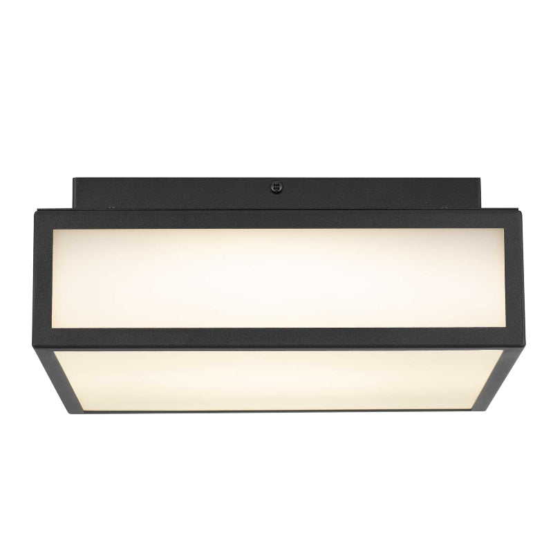 Alteck Lighting AFM0024-3CCT-W Panel Square 1-lt 10" LED Outdoor Flush Mount, 3CCT Selectable