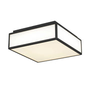 Alteck Lighting AFM0025-3CCT-W Panel Square 1-lt 14" LED Outdoor Flush Mount, 3CCT Selectable