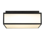 Alteck Lighting AFM0025-3CCT-W Panel Square 1-lt 14" LED Outdoor Flush Mount, 3CCT Selectable
