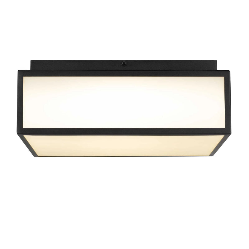 Alteck Lighting AFM0025-3CCT-W Panel Square 1-lt 14" LED Outdoor Flush Mount, 3CCT Selectable