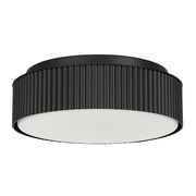 Alteck Lighting AFM0064-5CCT-W Channel 9" LED Outdoor Flush Mount, 5CCT Selectable - Sand Black