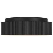 Alteck Lighting AFM0064-5CCT-W Channel 9" LED Outdoor Flush Mount, 5CCT Selectable - Sand Black