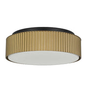 Alteck Lighting AFM0064-5CCT-W Channel 9" LED Outdoor Flush Mount, 5CCT Selectable - Painted Brass