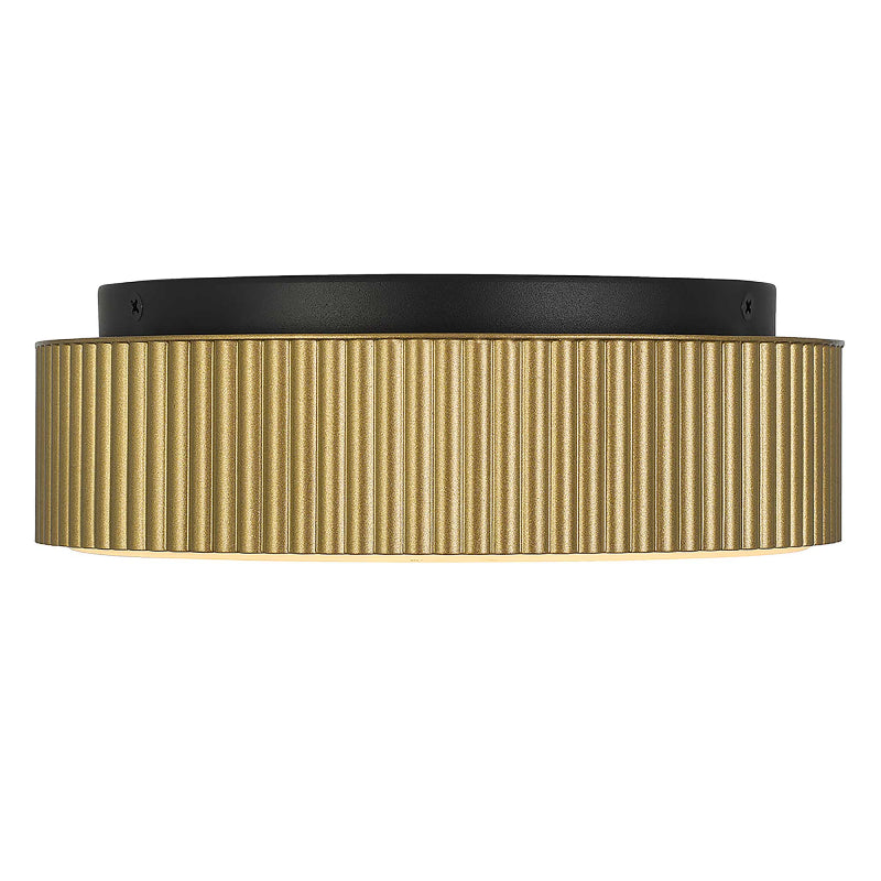 Alteck Lighting AFM0064-5CCT-W Channel 9" LED Outdoor Flush Mount, 5CCT Selectable - Painted Brass