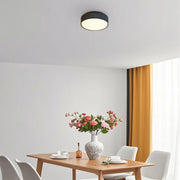 Alteck Lighting AFM0064-5CCT-W Channel 9" LED Outdoor Flush Mount, 5CCT Selectable - Sand Black