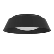 Alteck Lighting AFM0066-5CCT-W Pez 1-lt 11" LED Outdoor Flush Mount, 5CCT Selectable - Sand Black