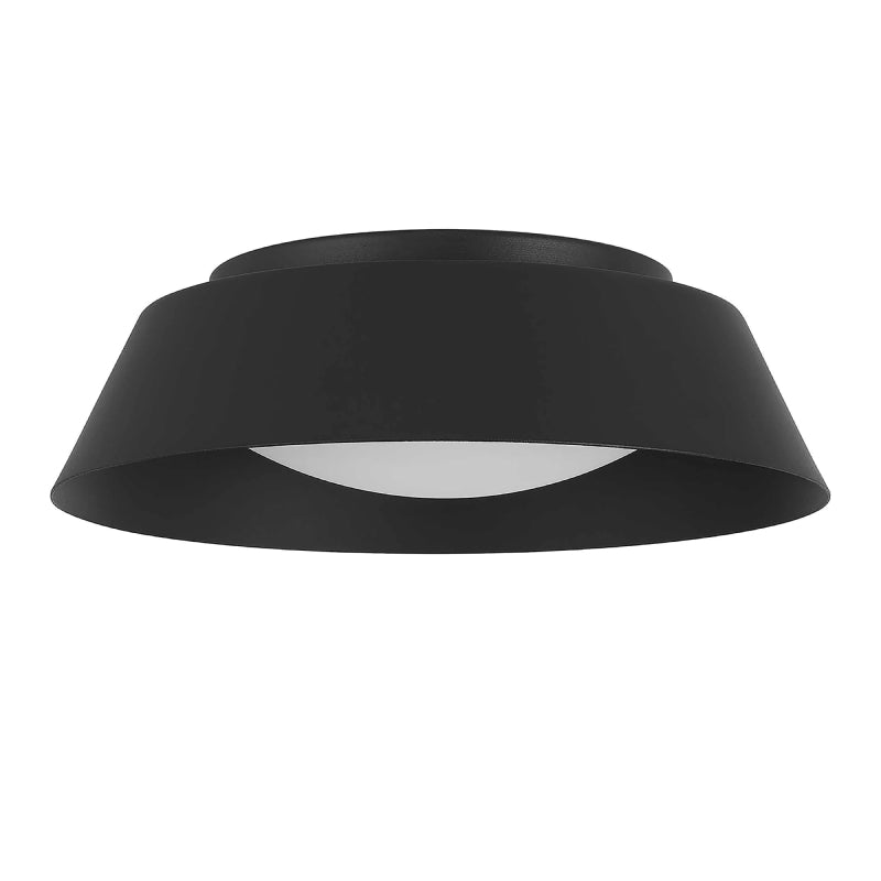 Alteck Lighting AFM0066-5CCT-W Pez 1-lt 11" LED Outdoor Flush Mount, 5CCT Selectable - Sand Black