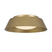 Alteck Lighting AFM0066-5CCT-W Pez 1-lt 11" LED Outdoor Flush Mount, 5CCT Selectable - Painted Brass