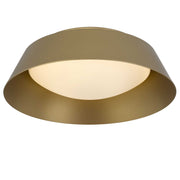 Alteck Lighting AFM0066-5CCT-W Pez 1-lt 11" LED Outdoor Flush Mount, 5CCT Selectable - Painted Brass