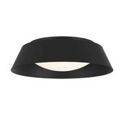Alteck Lighting AFM0067-5CCT-W Pez 1-lt 15" LED Outdoor Flush Mount, 5CCT Selectable - Sand Black