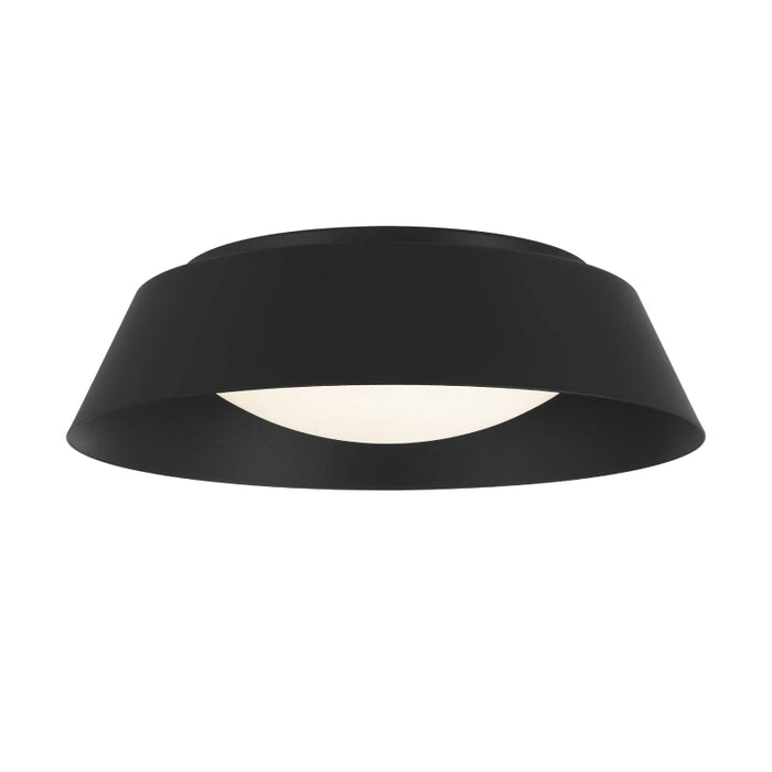Alteck Lighting AFM0067-5CCT-W Pez 1-lt 15" LED Outdoor Flush Mount, 5CCT Selectable - Sand Black