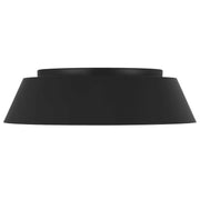 Alteck Lighting AFM0067-5CCT-W Pez 1-lt 15" LED Outdoor Flush Mount, 5CCT Selectable - Sand Black