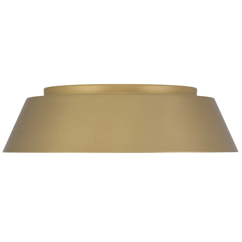 Alteck Lighting AFM0067-5CCT-W Pez 1-lt 15" LED Outdoor Flush Mount, 5CCT Selectable - Painted Brass