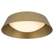 Alteck Lighting AFM0067-5CCT-W Pez 1-lt 15" LED Outdoor Flush Mount, 5CCT Selectable - Painted Brass