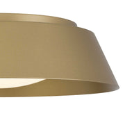 Alteck Lighting AFM0067-5CCT-W Pez 1-lt 15" LED Outdoor Flush Mount, 5CCT Selectable - Painted Brass
