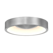 Alteck Lighting AFM0068-5CCT-W Stellar 1-lt 11" LED Outdoor Flush Mount, 5CCT Selectable - Brushed Aluminum