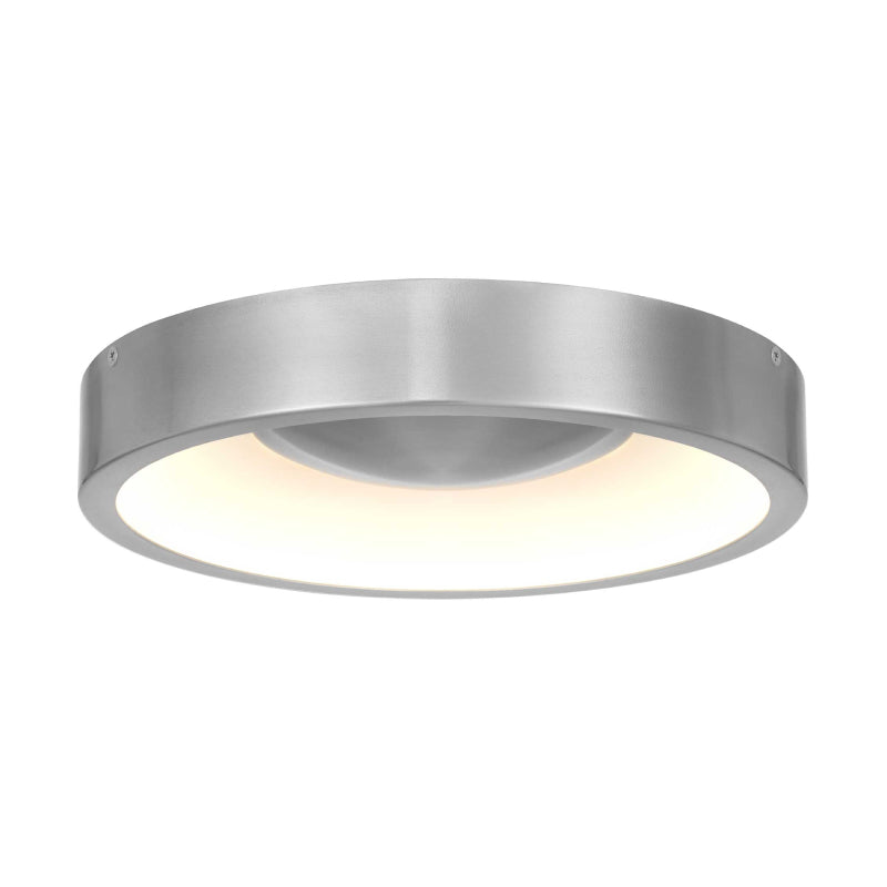 Alteck Lighting AFM0068-5CCT-W Stellar 1-lt 11" LED Outdoor Flush Mount, 5CCT Selectable - Brushed Aluminum