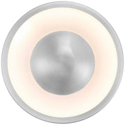 Alteck Lighting AFM0068-5CCT-W Stellar 1-lt 11" LED Outdoor Flush Mount, 5CCT Selectable - Brushed Aluminum