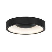 Alteck Lighting AFM0068-5CCT-W Stellar 1-lt 11" LED Outdoor Flush Mount, 5CCT Selectable - Sand Black