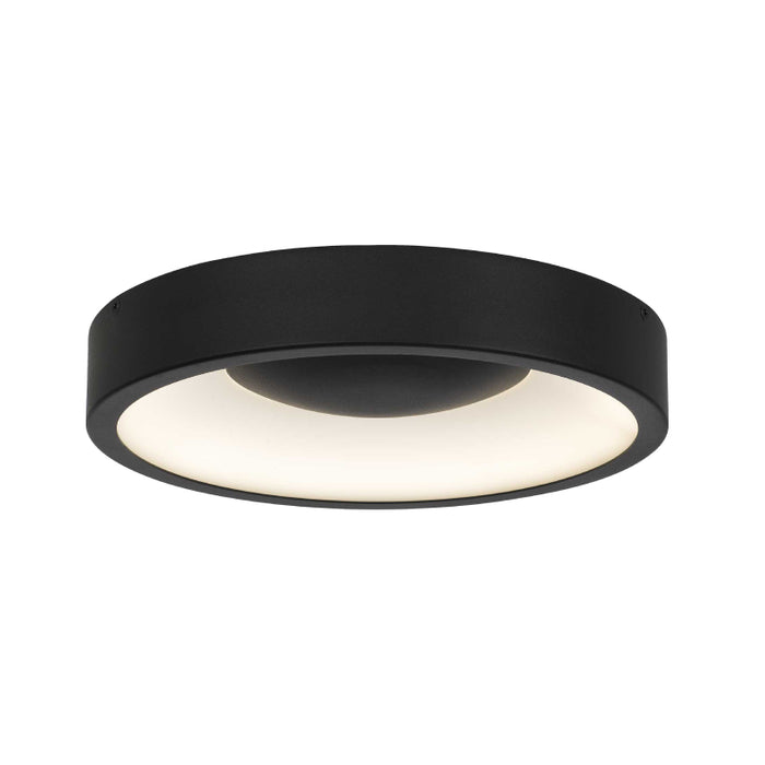 Alteck Lighting AFM0068-5CCT-W Stellar 1-lt 11" LED Outdoor Flush Mount, 5CCT Selectable - Sand Black