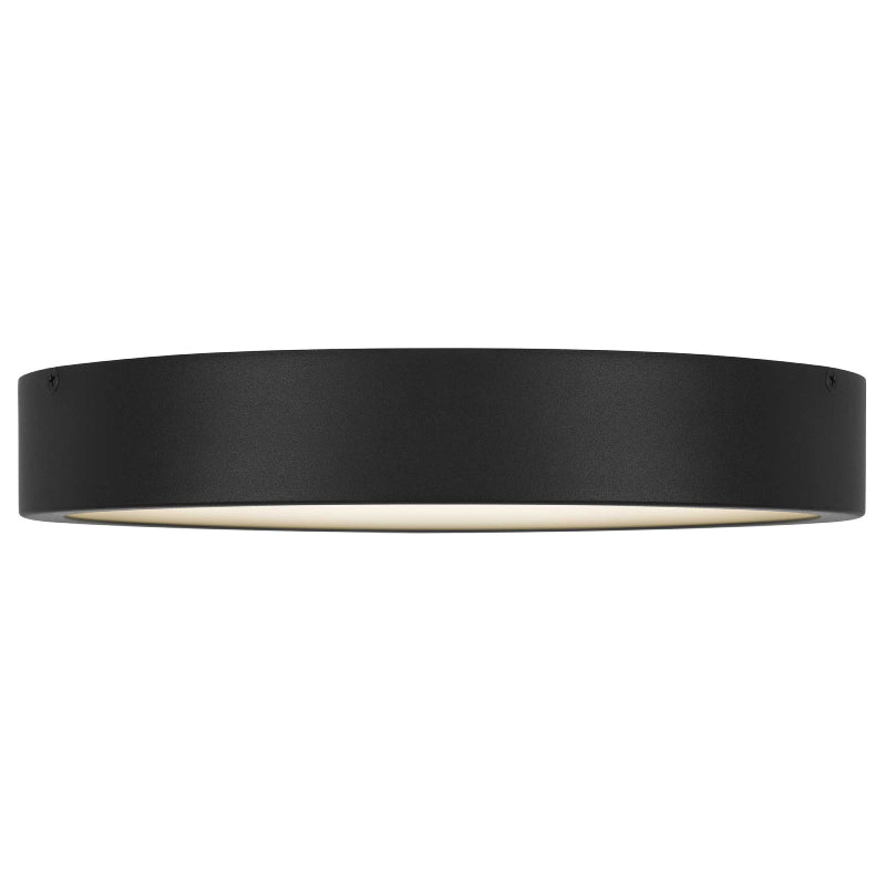 Alteck Lighting AFM0068-5CCT-W Stellar 1-lt 11" LED Outdoor Flush Mount, 5CCT Selectable - Sand Black