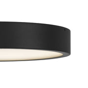 Alteck Lighting AFM0068-5CCT-W Stellar 1-lt 11" LED Outdoor Flush Mount, 5CCT Selectable - Sand Black