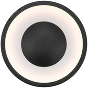 Alteck Lighting AFM0068-5CCT-W Stellar 1-lt 11" LED Outdoor Flush Mount, 5CCT Selectable - Sand Black