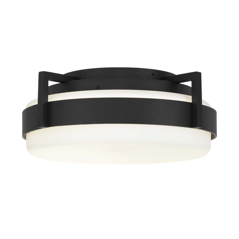 Alteck Lighting AFM0085-5CCT-W Ted 1-lt 12" LED Outdoor Flush Mount, 5CCT Selectable