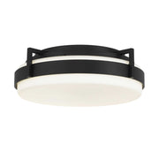 Alteck Lighting AFM0086-5CCT-W Ted 1-lt 15" LED Outdoor Flush Mount, 5CCT Selectable