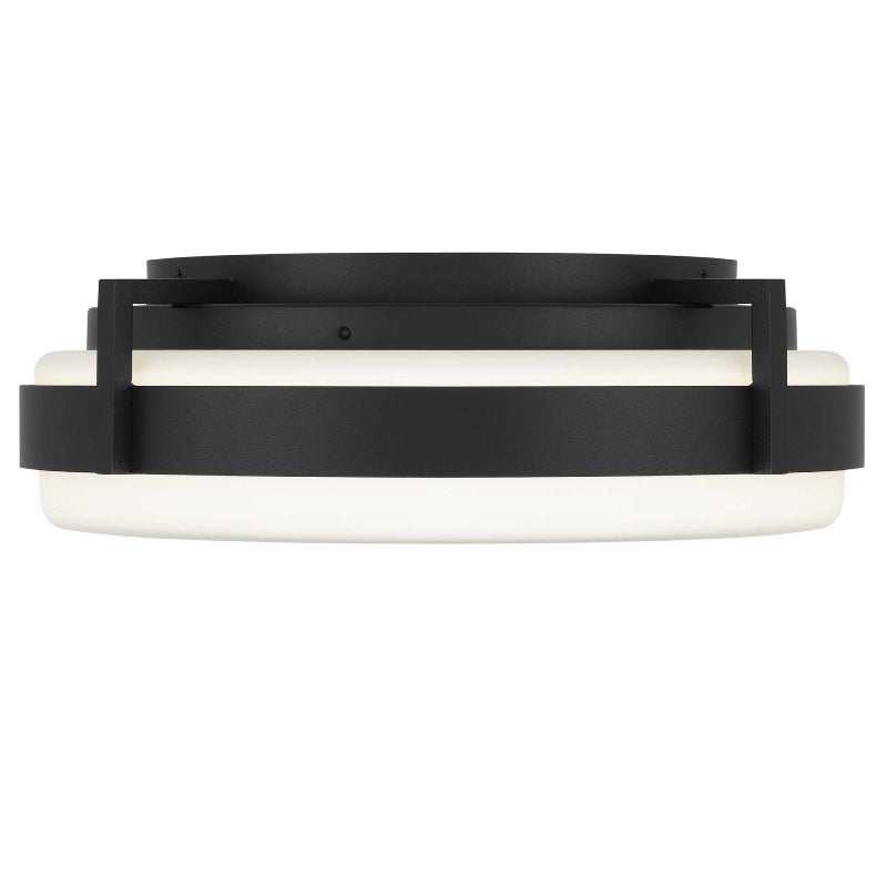 Alteck Lighting AFM0086-5CCT-W Ted 1-lt 15" LED Outdoor Flush Mount, 5CCT Selectable