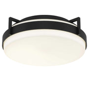 Alteck Lighting AFM0086-5CCT-W Ted 1-lt 15" LED Outdoor Flush Mount, 5CCT Selectable