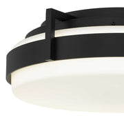 Alteck Lighting AFM0086-5CCT-W Ted 1-lt 15" LED Outdoor Flush Mount, 5CCT Selectable