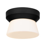 Alteck Lighting AFM0147-3CCT-W Skirt 1-lt 7" LED Outdoor Flush Mount, 3CCT Selectable