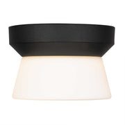 Alteck Lighting AFM0147-3CCT-W Skirt 1-lt 7" LED Outdoor Flush Mount, 3CCT Selectable
