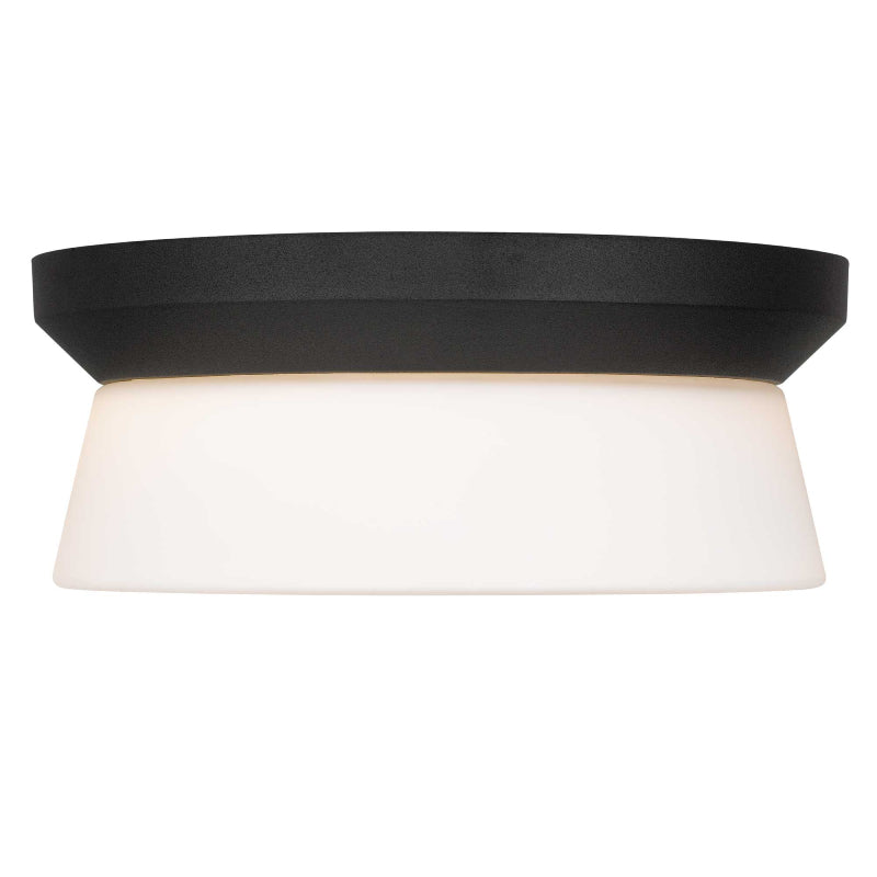 Alteck Lighting AFM0148-3CCT-W Skirt 1-lt 11" LED Outdoor Flush Mount, 3CCT Selectable
