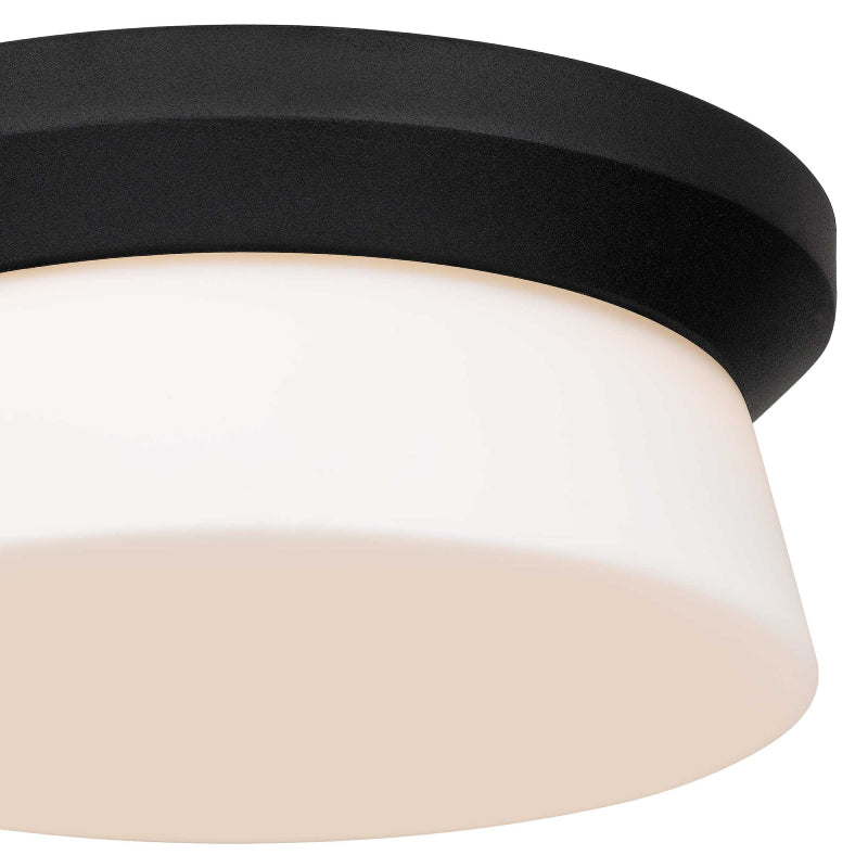 Alteck Lighting AFM0148-3CCT-W Skirt 1-lt 11" LED Outdoor Flush Mount, 3CCT Selectable