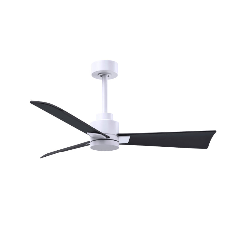 Matthews Fan Atlas Alessandra 42" Ceiling Fan - Matte White/Matte Black