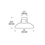 Visual Comfort AKFM592 Morgan 18" LED Flush Mount