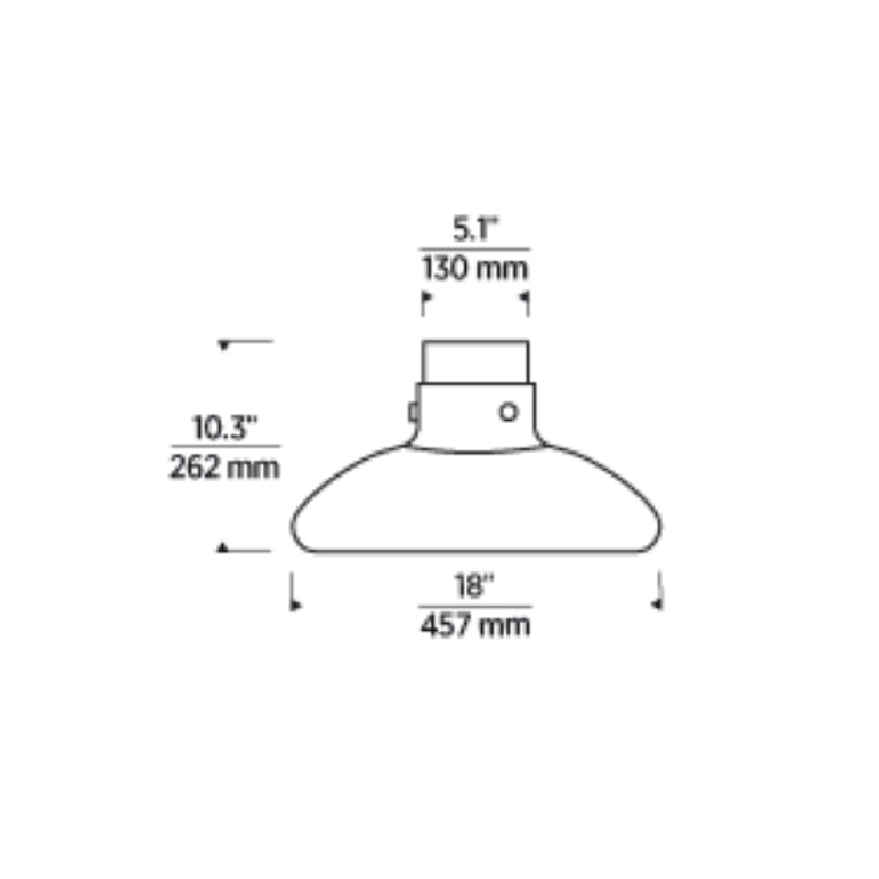 Visual Comfort AKFM592 Morgan 18" LED Flush Mount