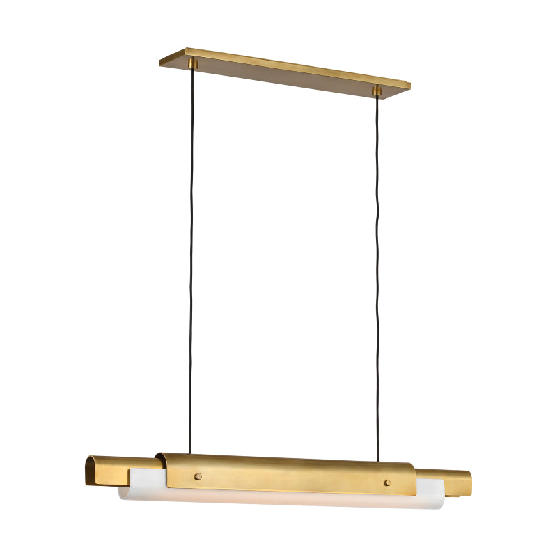 Visual Comfort AKLS675 Ambrose 36" LED Chandelier - Hand-Rubbed Antique Brass