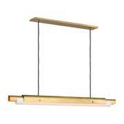 Visual Comfort AKLS676 Ambrose 54" LED Chandelier - Hand-Rubbed Antique Brass