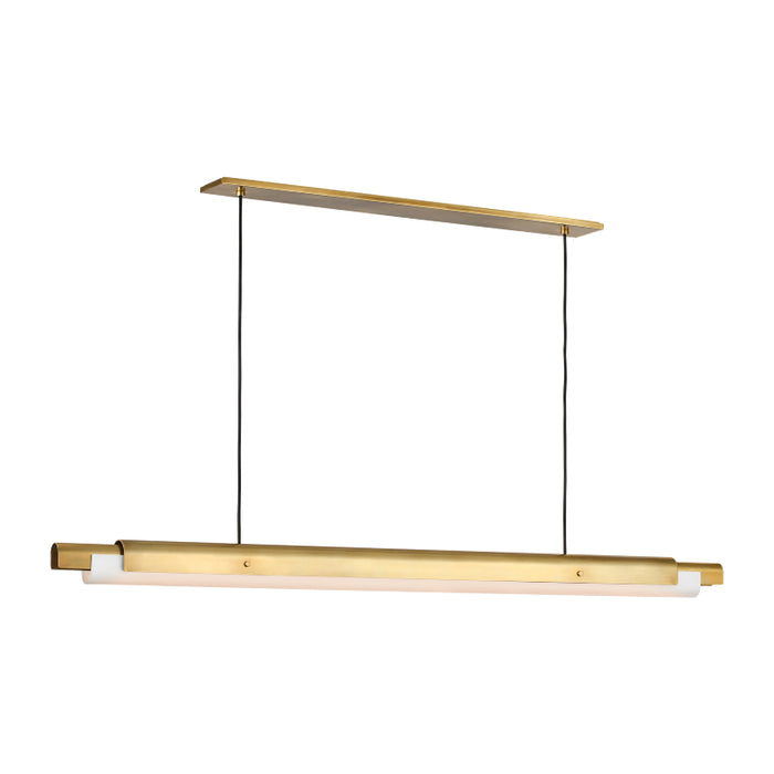 Visual Comfort AKLS677 Ambrose 72" LED Chandelier - Hand-Rubbed Antique Brass