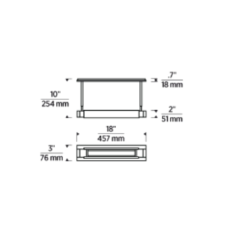 Visual Comfort AKPC684 Capa 1-lt 18" LED Picture Light, Warm Dim