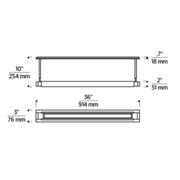 Visual Comfort AKPC686 Capa 1-lt 36" LED Picture Light, Warm Dim
