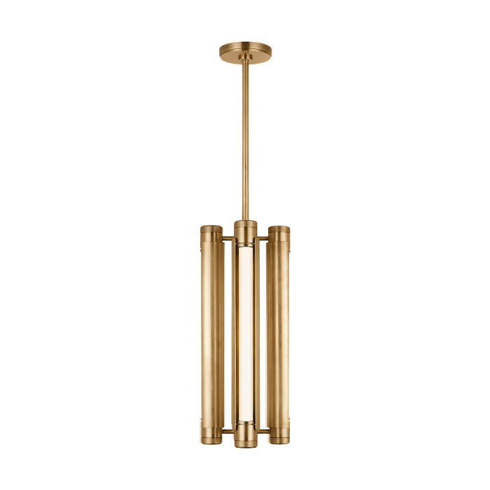 Visual Comfort AKPD690 Capa 4-lt 10" LED Pendant - Hand Rubbed Antique Brass