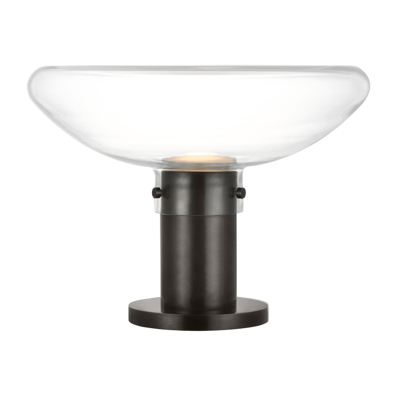 Visual Comfort AKTB681 Morgan 16" LED Table Lamp - Burnished Bronze/Clear