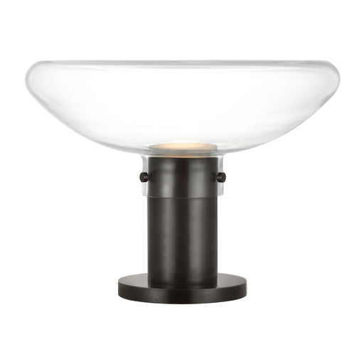 Visual Comfort AKTB681 Morgan 16" LED Table Lamp - Burnished Bronze/Clear