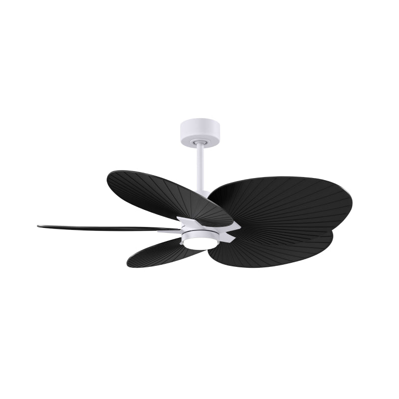 Matthews Fan Atlas Alessandra Tropical-LK 48" Ceiling Fan with LED Light - Matte White/Matte Black