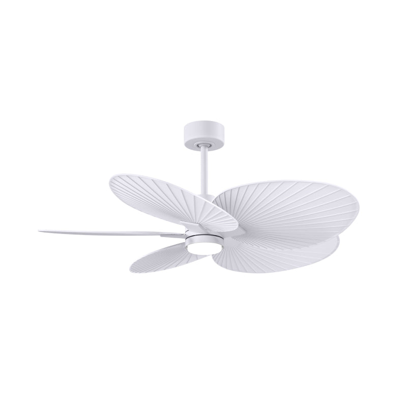 Matthews Fan Atlas Alessandra Tropical-LK 48" Ceiling Fan with LED Light - Matte White/Matte White
